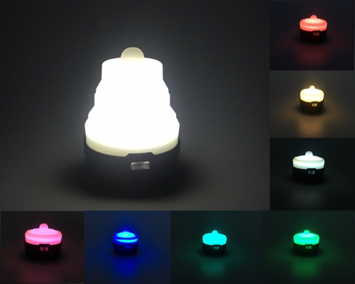 Outdoor Silicone Soft Telescopic LED Bright Camping Light Lantern