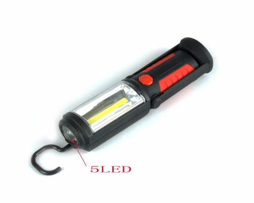 Hottest Portable Rotating 3W LED AA Battery COB Work Light with Magnetic Base