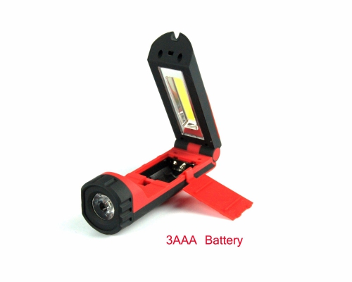 Emergency Foldable Inspection Light 3W ABS Plastic COB LED Portable Folding Work Lamp