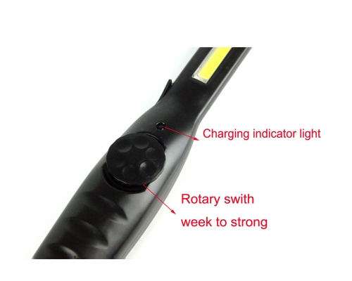Best selling 3W inspection light rechargeable portable magnetic base COB LED slim work light