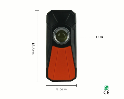 Ningbo factory promotion cheap 3AAA battery Portable COB work LED light with magnetic base for work inspection repair