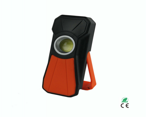 Ningbo factory promotion cheap 3AAA battery Portable COB work LED light with magnetic base for work inspection repair