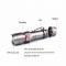18650 Mini lampe torche tactique rechargeable de style haute puissance USB d'urgence